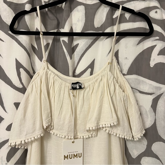 NWT Mumu Ambrose Midi White Dress - Picture 7 of 11